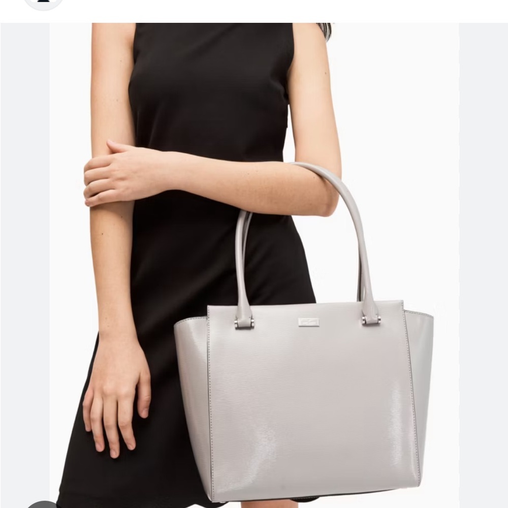 Kate Spade EUC Gray Patent Tote - Picture 9 of 9